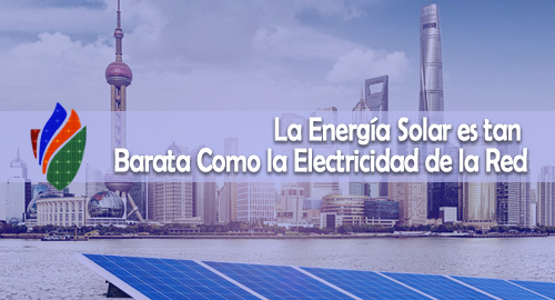 La Energía Solar es tan Barata Como la Electricidad de la Red