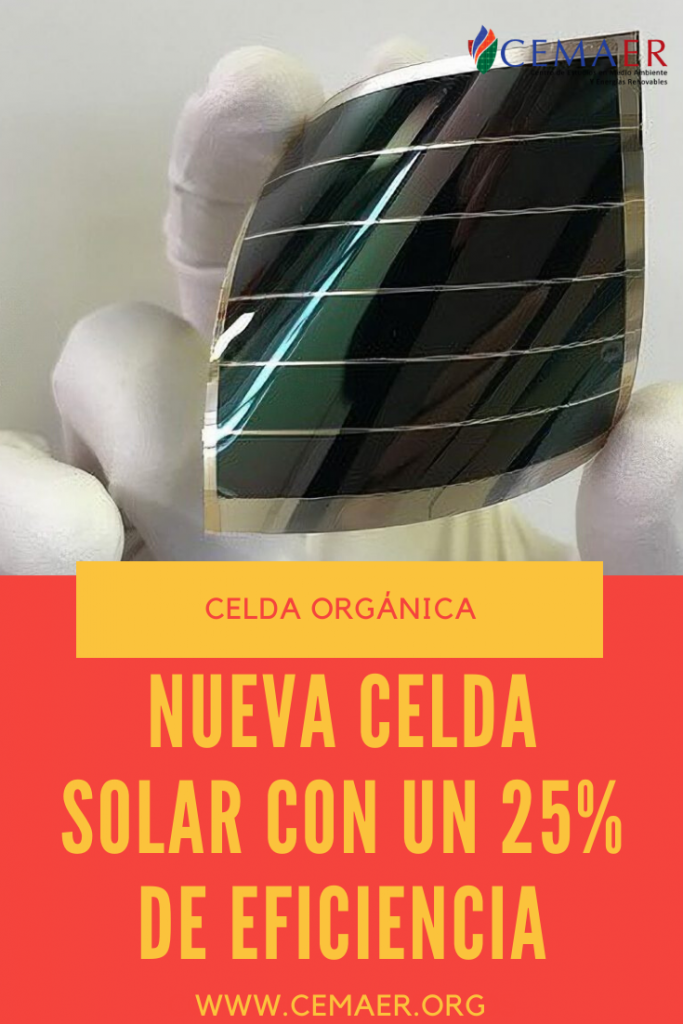 Una Celda Solar Orgánica con un 25% de Eficiencia