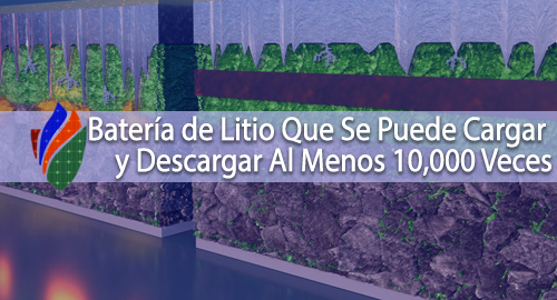 Batería de Litio Que Se Puede Cargar y Descargar Al Menos 10,000 Veces